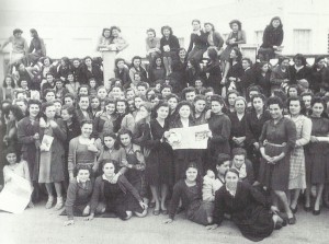 San Giovanni in Persiceto: manifestazione contro i licenziamenti alla Filatura Zoni (1948)