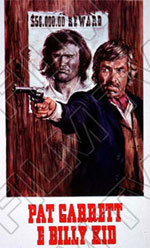 La locandina del film PAT GARRETT AND BILLY THE KID