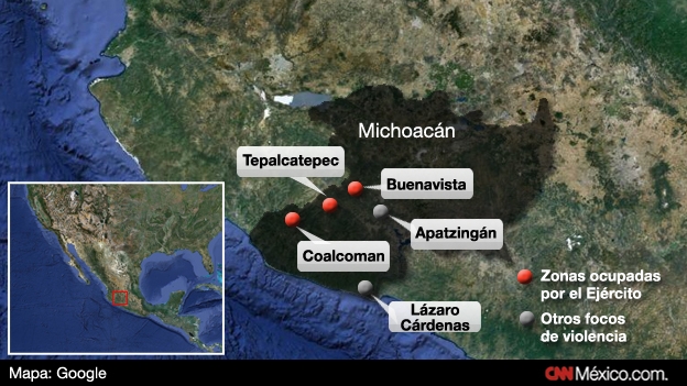 Tierra Caliente mapa-michoacan
