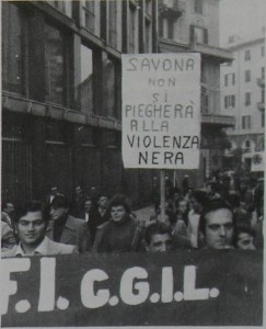 Savona non si piegherà alla violenza nera, Società&Lavoro, 1984, p.11