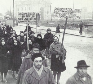 30 gennaio 1948. Manifestazione di solidarietà con i lavoratori della "Barbieri & Burzi".