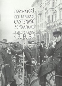 30 gennaio 1948. Manifestazione di solidarietà con i lavoratori della "Barbieri & Burzi".