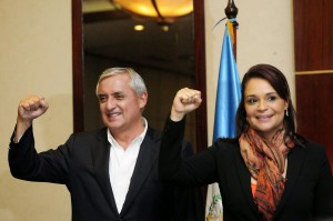 Otto Pérez Molina e Roxana Baldetti