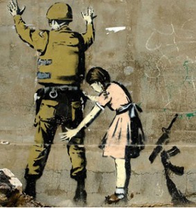 Girl-and-a-Soldier-by-Banksy