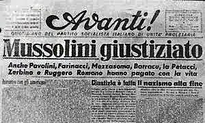 mussolini giustiziato