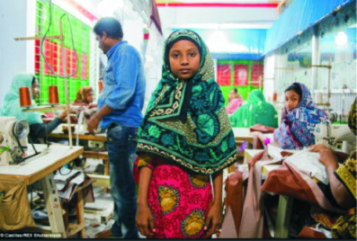 Bangladesh: bambina, 2015. Foto Claudio Montesano Casillas.