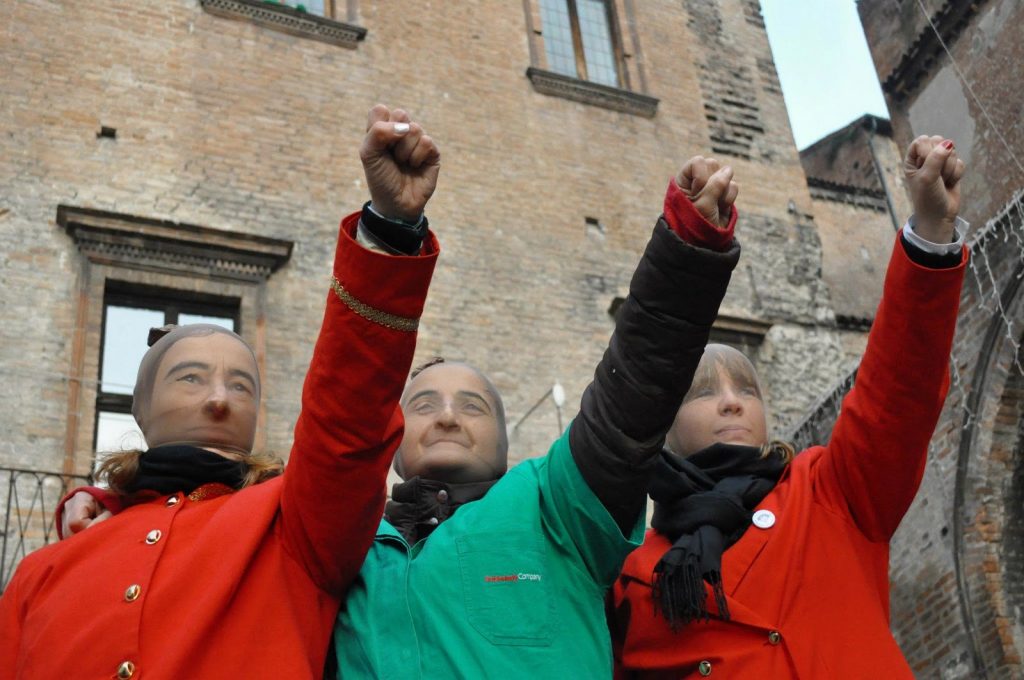 Faenza: in lotta contro la delocalizzazione della Omsa, 2012. Foto: Eleonora di Martino.