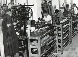 1961. Lavorazioni alla Filanto.